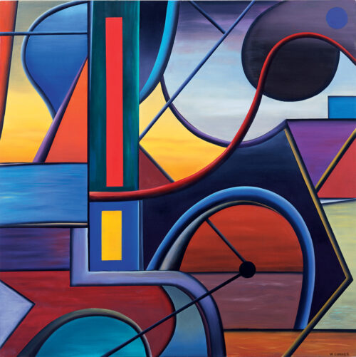 "Navigator," Oil on canvas, 36 x 36 inches, 2006
