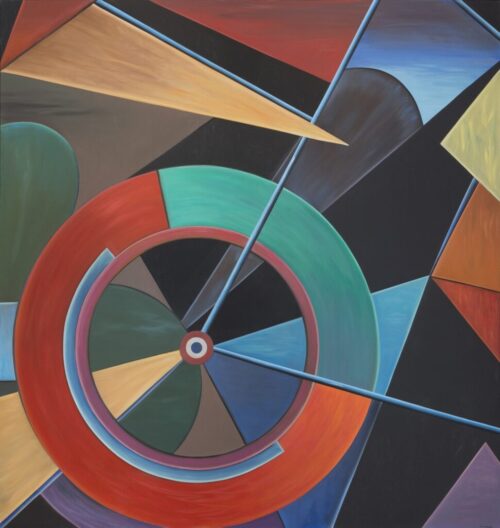 "Time Regained," Oil on canvas, 74 x 70 inches, 2013